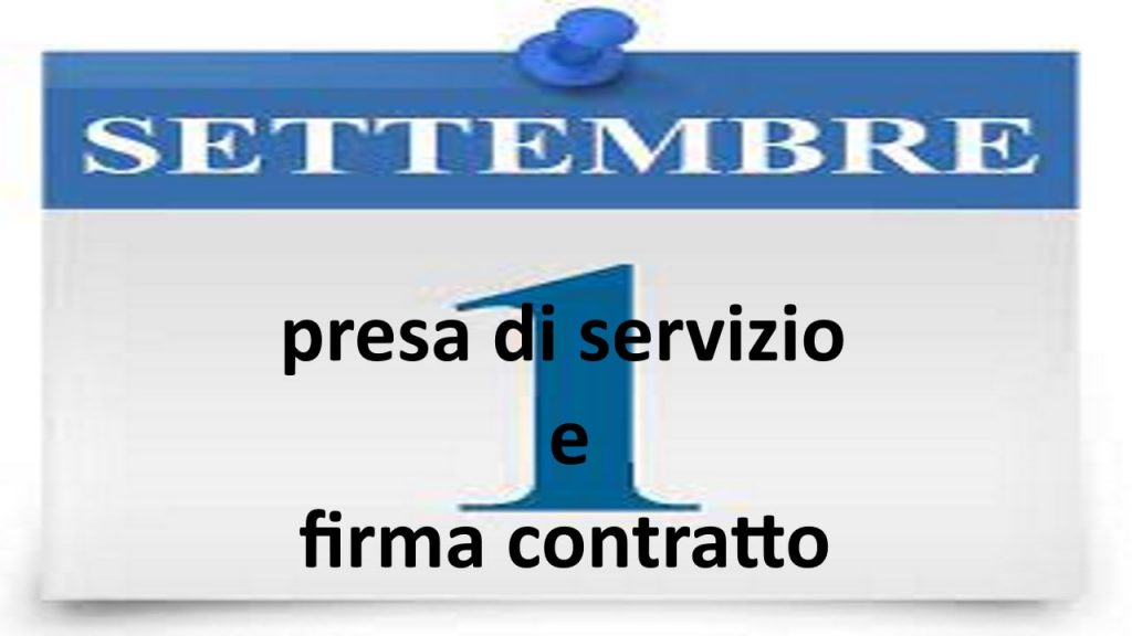 PRESA DI SERVIZIO 1 settembre 2026 Immagine