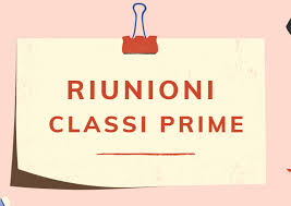Riunione CLASSI PRIME scuola PRIMARIA Immagine